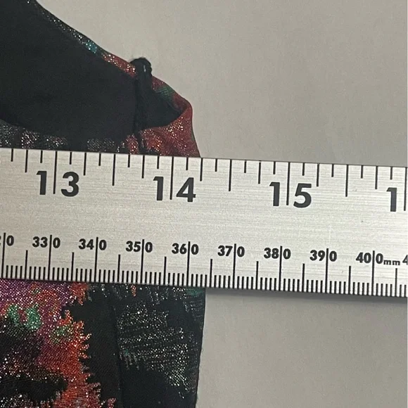 Multicolor floral jacquard high low dress - Picture 8 of 13